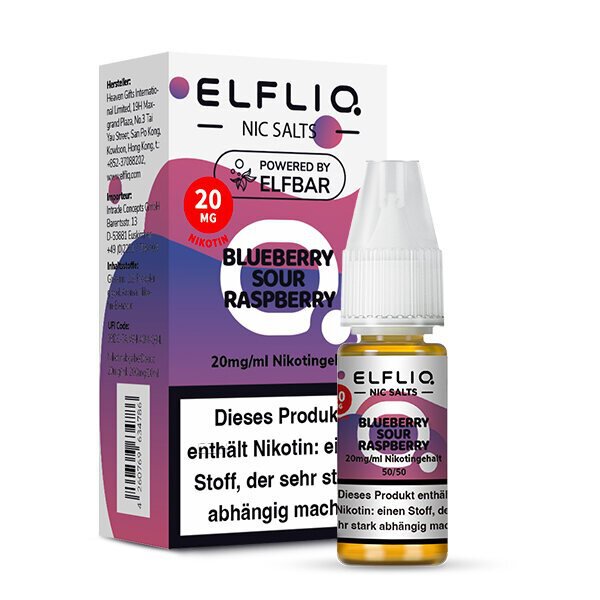 ELFBAR ELFLIQ - Blueberry Sour Raspberry 20mg/ml