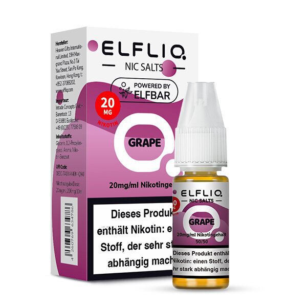 ELFBAR ELFLIQ - Grape 20mg/ml