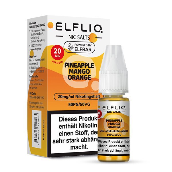 ELFBAR ELFLIQ - Pineapple Mango Orange 20mg/ml