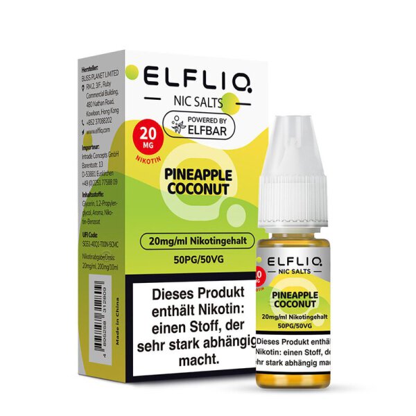 ELFBAR ELFLIQ - Pineapple Coconut 20mg/ml