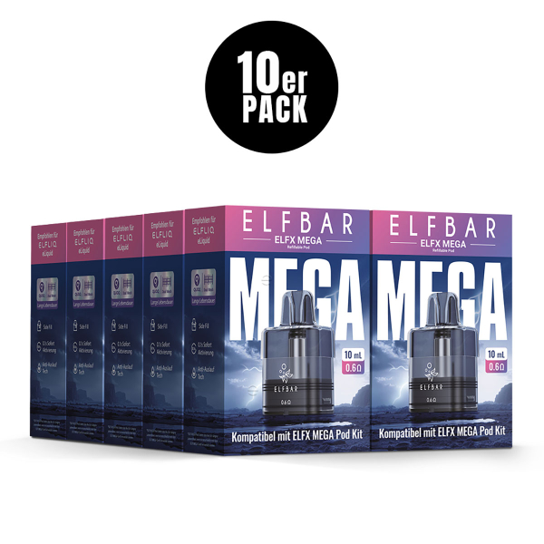 ELFX MEGA - Refillable POD 0,6 Ohm - 10ml