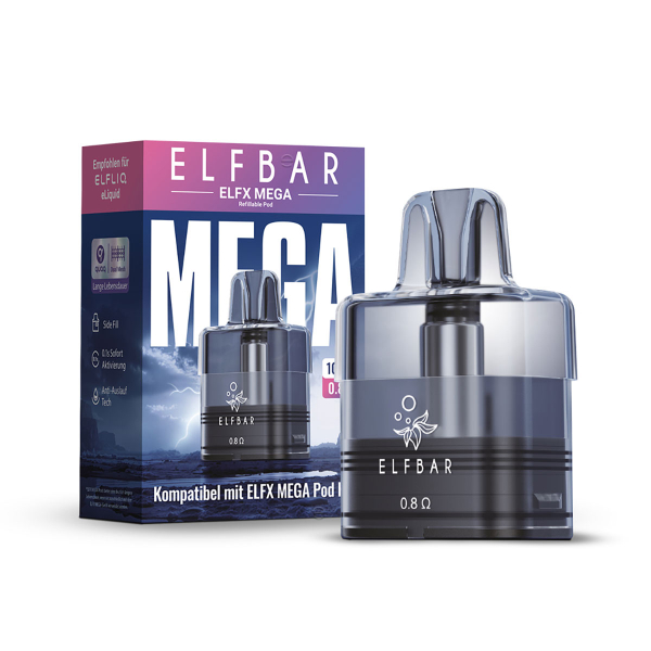 ELFX MEGA - Refillable POD 0,8 Ohm - 10ml