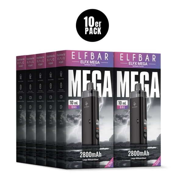 ELFBAR ELFX MEGA Refillable KIT Black