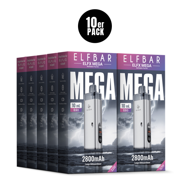 ELFBAR ELFX MEGA Refillable KIT Silver