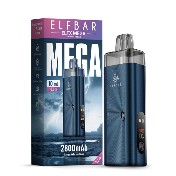ELFBAR ELFX MEGA Refillable KIT Navy