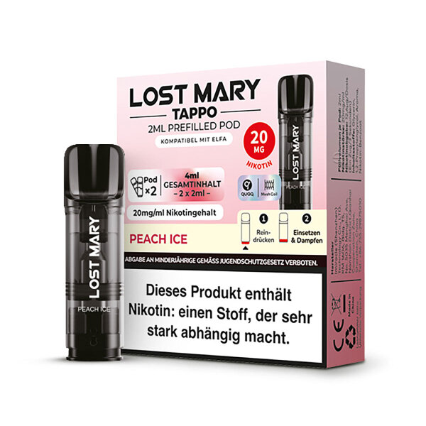 LOST MARY TAPPO POD Peach Ice