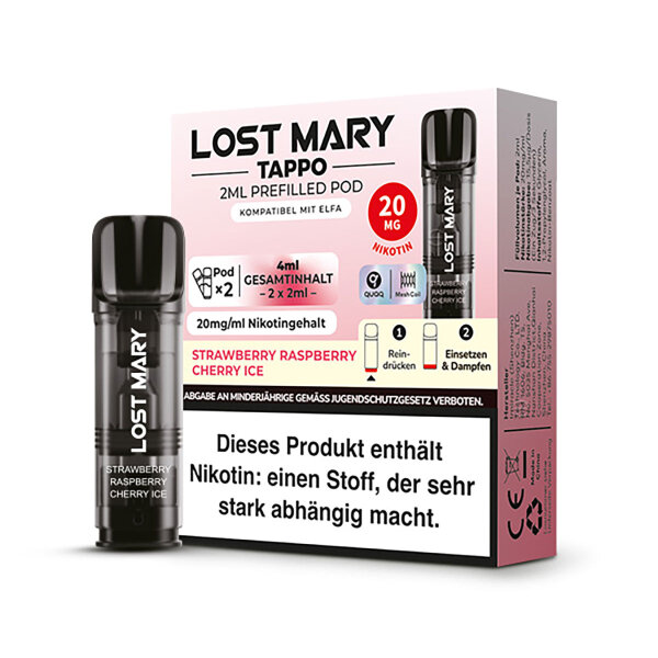 LOST MARY TAPPO POD Strawberry Raspberry Cherry Ice