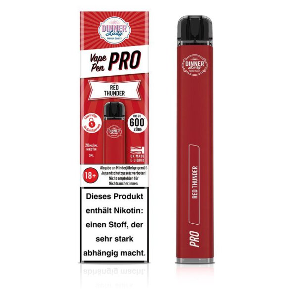 Dinner Lady Vape Pen Pro Red Thunder
