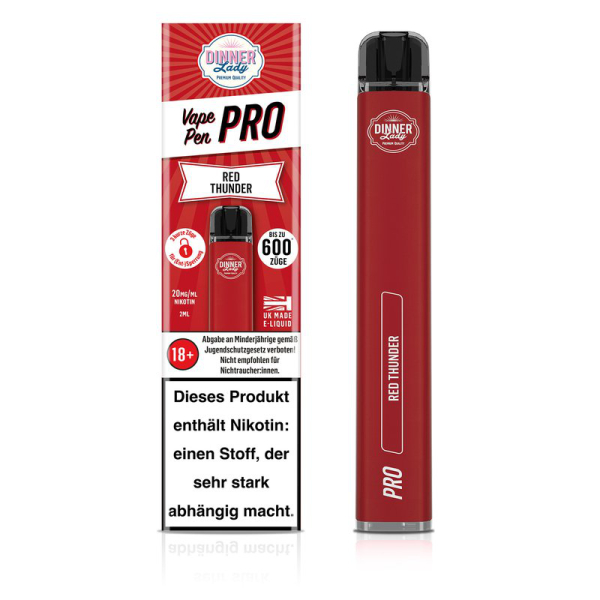 Dinner Lady Vape Pen Pro Red Thunder
