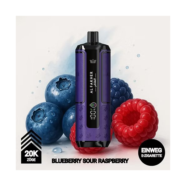 Al Fakher 20K - Blueberry Sour Raspberry