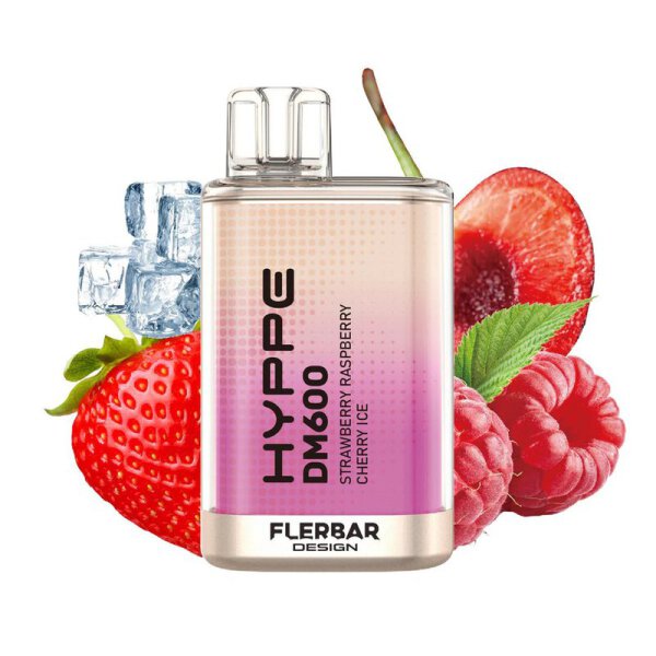 FLERBAR Hyppe DM600 - Strawberry Raspberry Cherry – Produktansicht 2