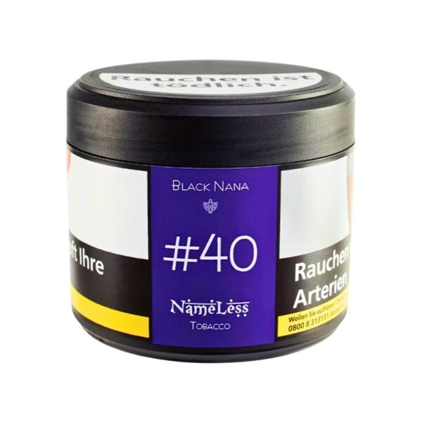 Nameless Shisha Tabak 200g - #40 Black Nana