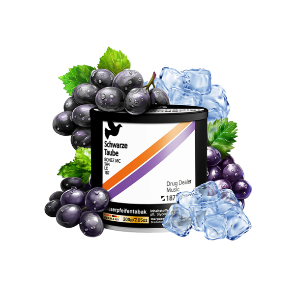 187 Tabak AMG Schwarze Traube 200g