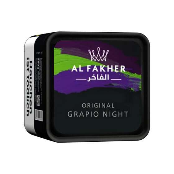 Al Fakher Shisha Tabak 200g - Grapio Night