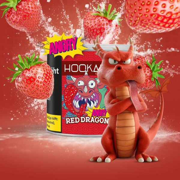 Hookain Shisha Tabak 200g - Angry Red Dragon – Produktansicht 2