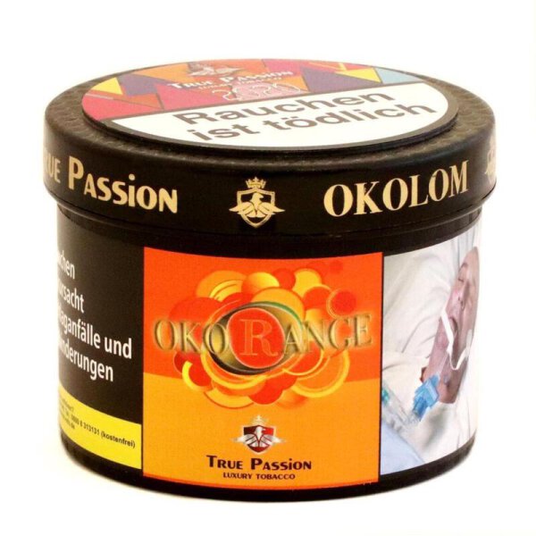 True Passion Shisha Tabak 200g - Okorange