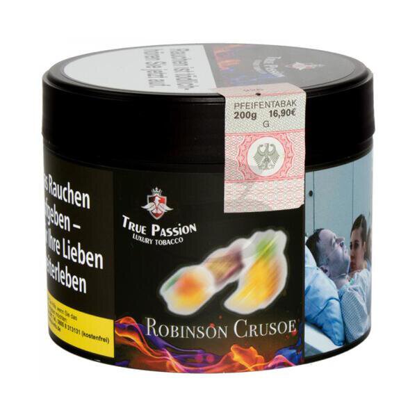 True Passion Shisha Tabak 200g - Robinson Crusoe