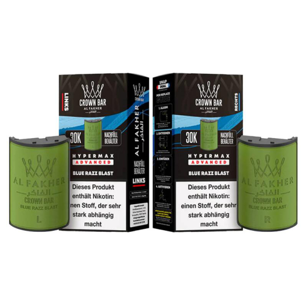 Al Fakher 30k Hypermax KIT Blue Razz Blast