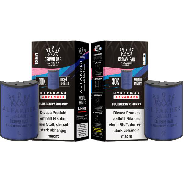 Al Fakher 30k Hypermax KIT Blueberry Cherry