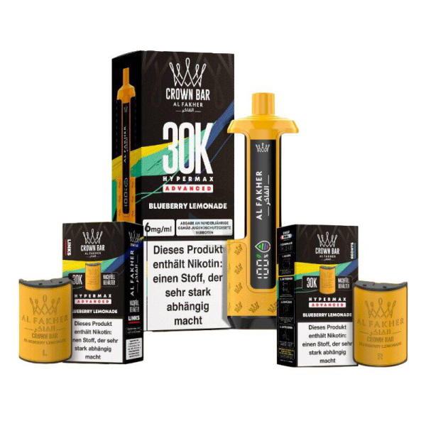 Al Fakher 30k Hypermax KIT Blueberry Lemonade