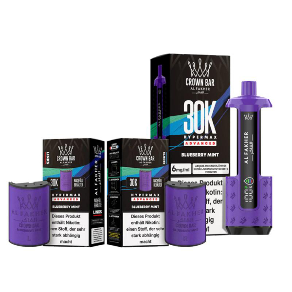 Al Fakher 30k Hypermax KIT Blueberry Mint