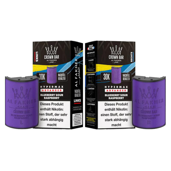 Al Fakher 30k Hypermax KIT Blueberry Sour Raspberry