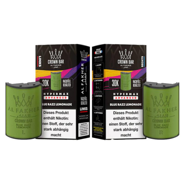 Al Fakher 30k Hypermax POD Blue Razz Lemonade