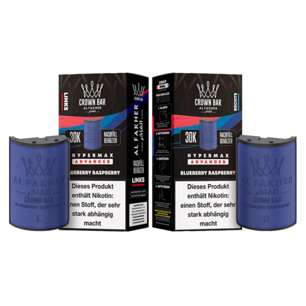 Al Fakher 30k Hypermax POD Blueberry Raspberry