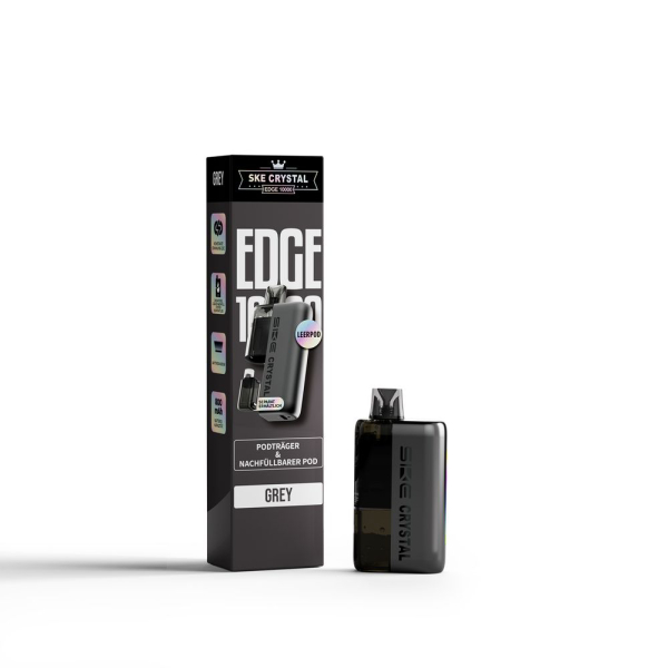 SKE Crystal Edge 10K Akku + 2ml Pod Grey
