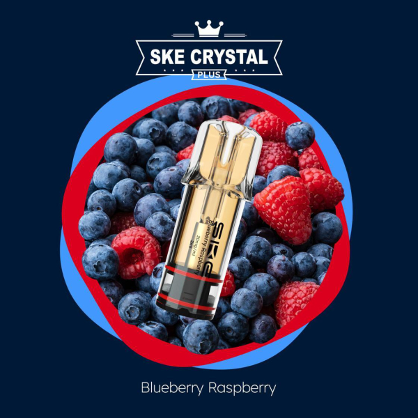 SKE Crystal Bar Plus Pod Blueberry Raspberry