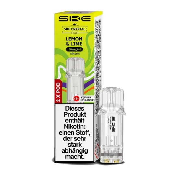 SKE Crystal Plus Pod Lemon & Lime