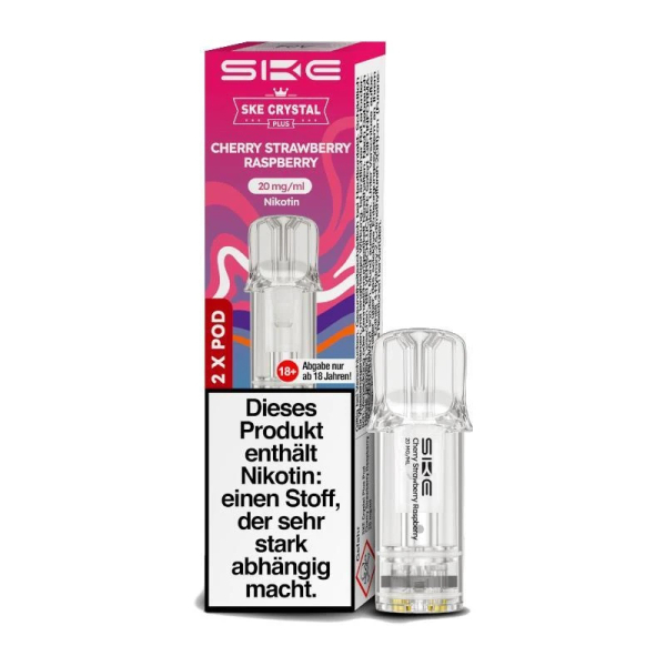 SKE Crystal Plus Pod Cherry Straeberry Raspberry