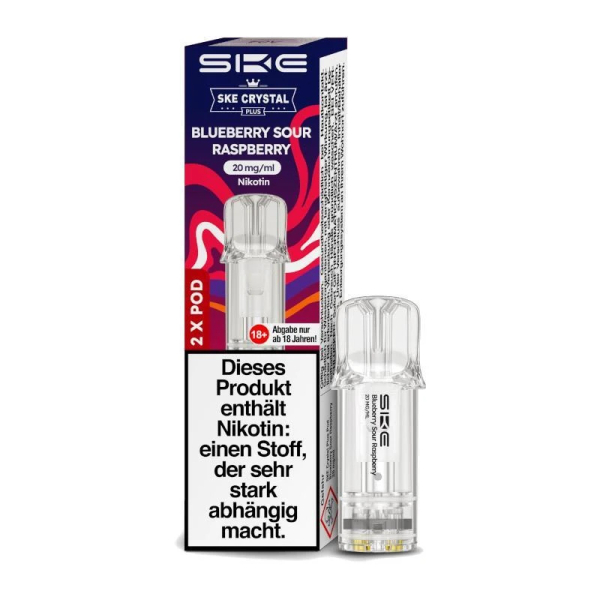 SKE Crystal Plus Pod Blueberry Sour Raspberry