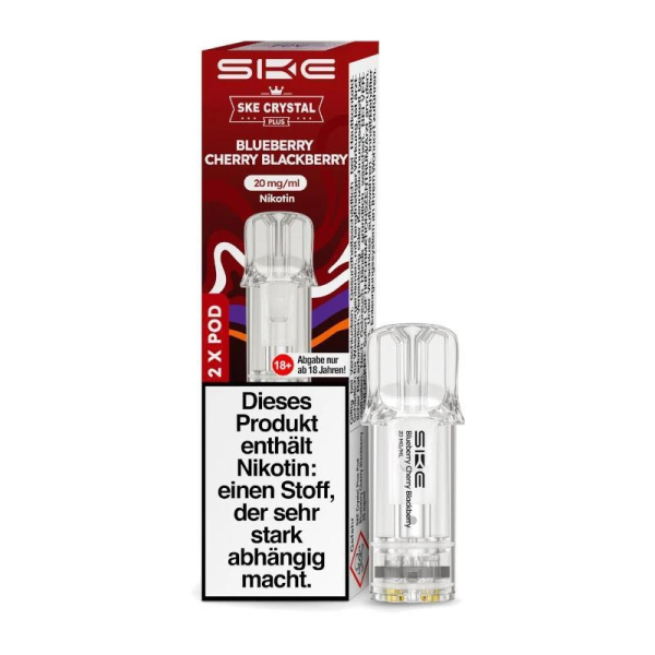 SKE Crystal Plus Pod Blueberry Cherry Blackberry