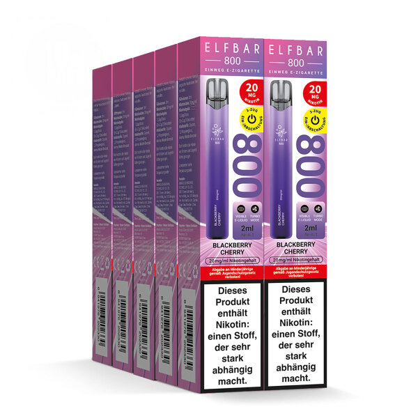 ELFBAR 800 - Blackberry Cherry 20mg – Produktansicht 3