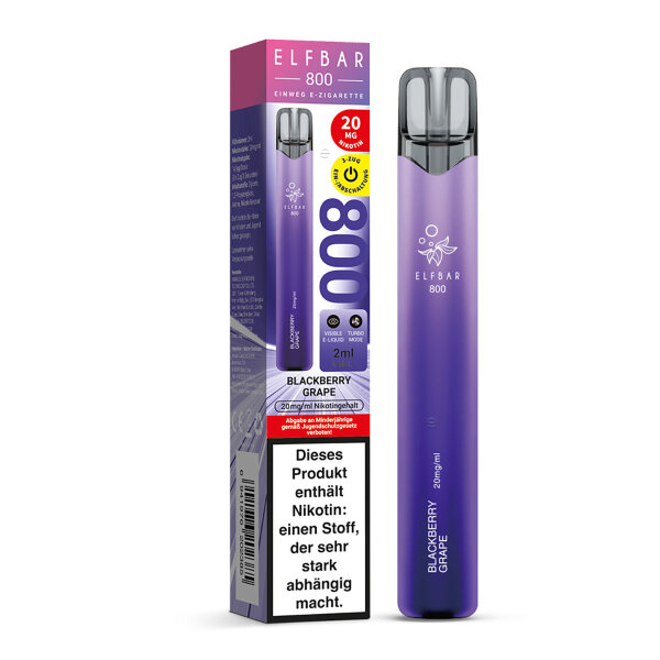 ELFBAR 800 - Blackberry Grape 20mg