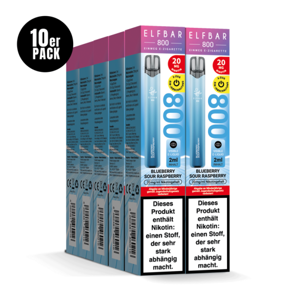 ELFBAR 800 - Blueberry Sour Raspberry 20mg – Produktansicht 3