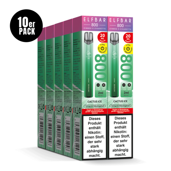 ELFBAR 800 - Cactus Ice 20mg – Produktansicht 3