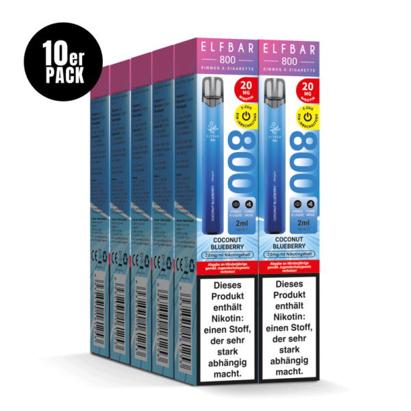 ELFBAR 800 - Coconut Blueberry 20mg – Produktansicht 3