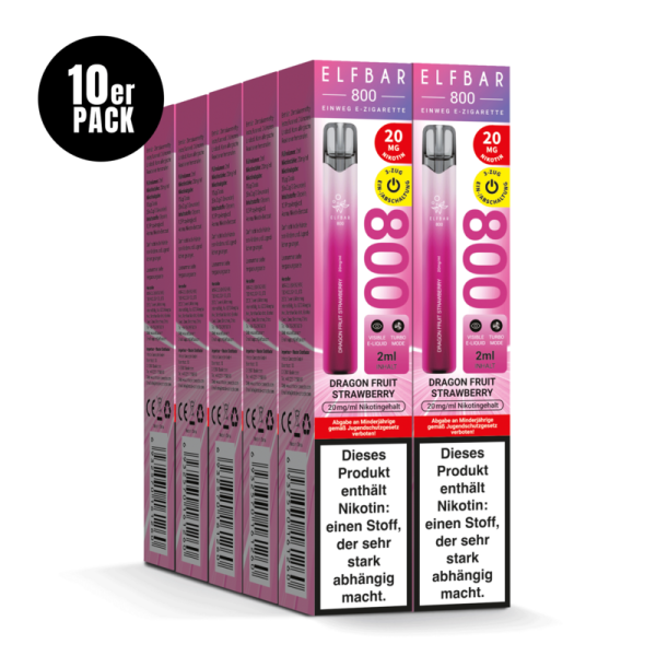 ELFBAR 800 - Dragonfruit Starwberry 20mg – Produktansicht 3