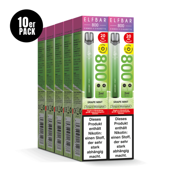 ELFBAR 800 - Grape Mint 20mg – Produktansicht 3