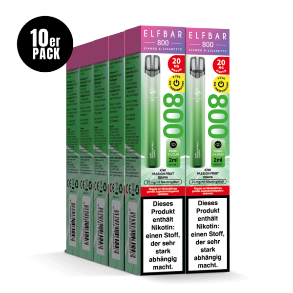 ELFBAR 800 - Kiwi Passionfruit Guava 20mg – Produktansicht 3