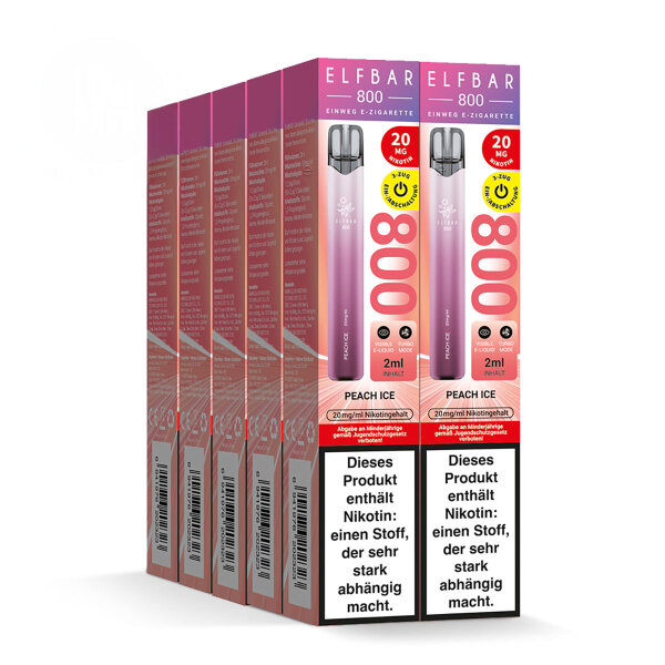 ELFBAR 800 - Peach Ice 20mg – Produktansicht 3
