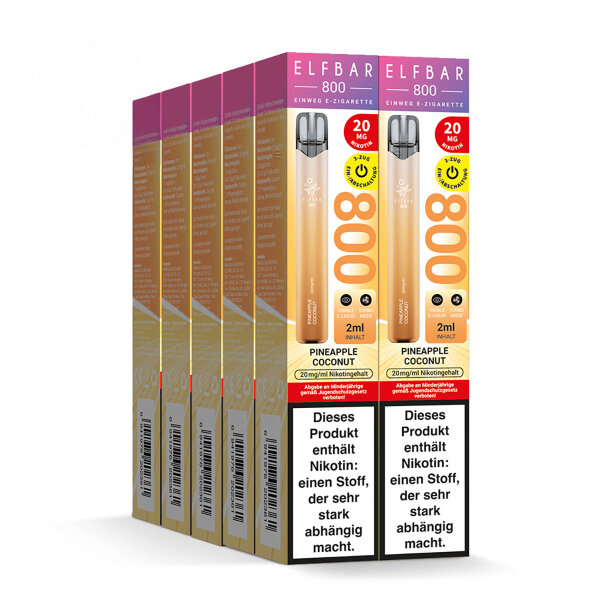 ELFBAR 800 - Pineapple Coconut 20mg – Produktansicht 3