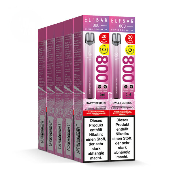 ELFBAR 800 - Sweet Berries 20mg – Produktansicht 3
