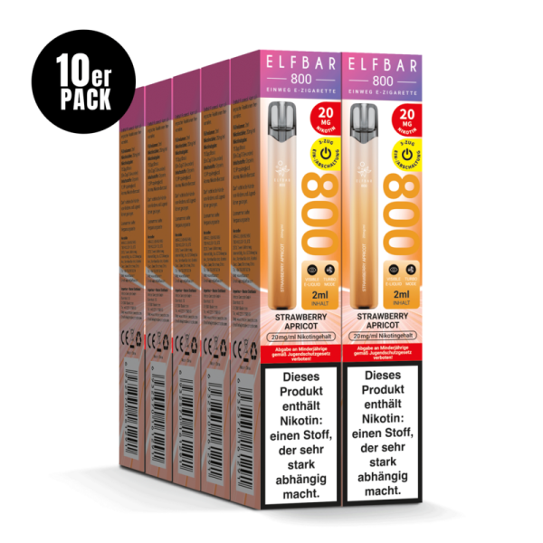 ELFBAR 800 - Strawberry Apricot 20mg – Produktansicht 3