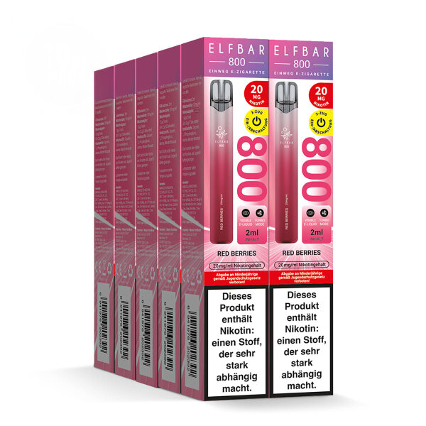 ELFBAR 800 - Red Berries 20mg – Produktansicht 3