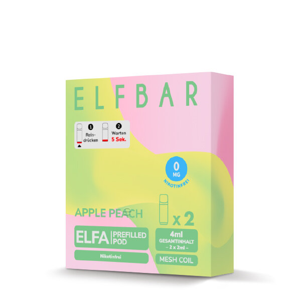 ELFBAR ELFA Prefilled POD Apple Peach 0mg