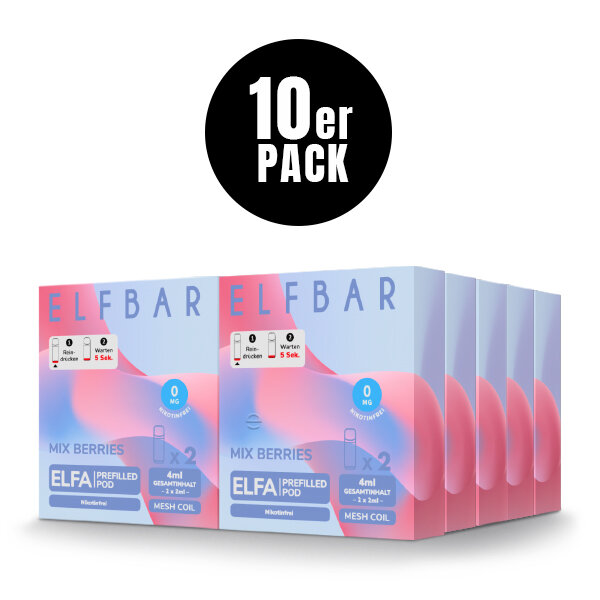 ELFBAR ELFA Prefilled POD Mix Berries 0mg – Produktansicht 3