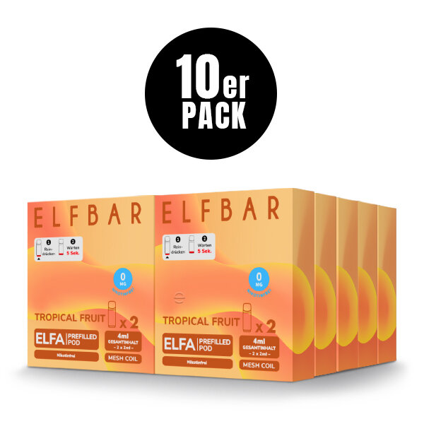 ELFBAR ELFA Prefilled POD Tropical Fruit 0mg – Produktansicht 3